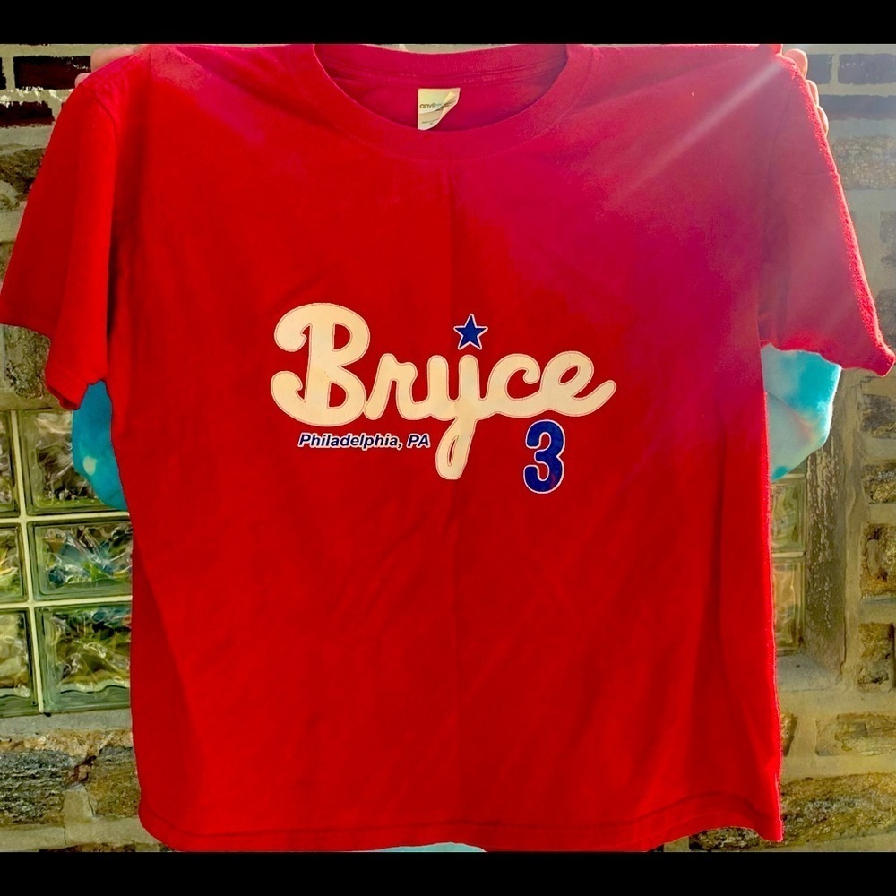 Shedd Shirts Red Philadelphia Bryce Logo T-Shirt Adult, Men's, Size: XL